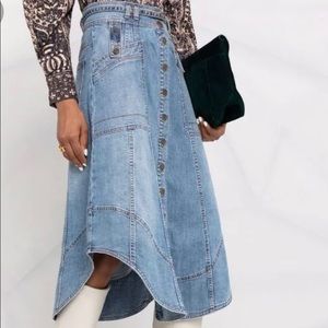 Ulla Johnson Denim Skirt, Size 4, NWOT, Never Worn